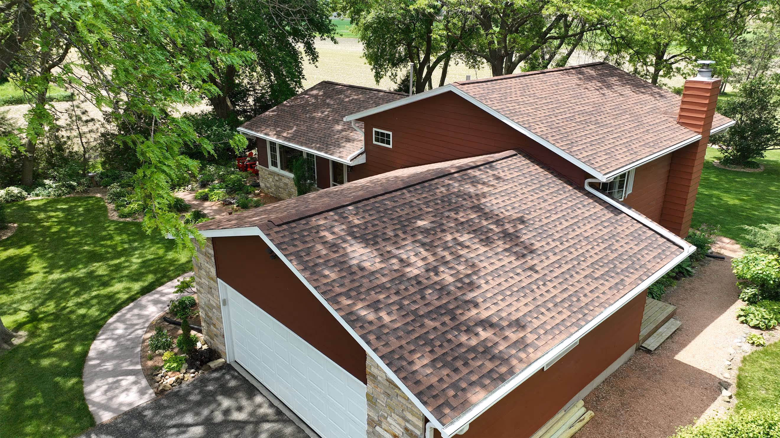 GAF shingle roof detail in Appleton, WI (Fox Valley)